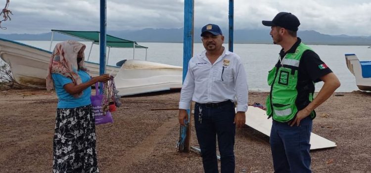 Mantiene acercamiento Protección Civil Sonora con comunidad de Punta Chueca
