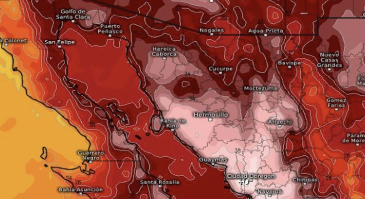 Estarán a 42 grados Navojoa y Cajeme este Martes