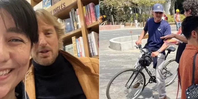 Captan al actor Owen Wilson en CDMX