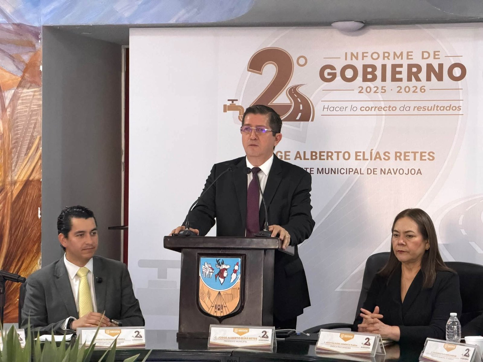 Jorge Elías Retes presentó su 2do Informe de Gobierno en Navojoa